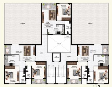 Image of 1000 Sq.ft 2 BHK Apartment / Flat for sale in Luxury Apartments, Tivim, Goa for Rs. 7200000