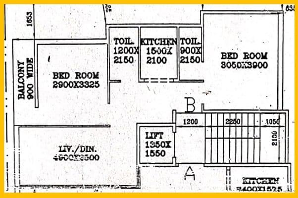 Jhilbagan, Dum Dum Floor Plan 1