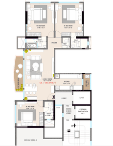 Image of 1147 Sq.ft 3 BHK Apartment / Flat for sale in Alliance Harmony, Wadala, Mumbai for Rs. 52500000
