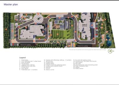 Image of 1660 Sq.ft 3 BHK Apartment / Flat for sale in Sattva Songbird PH 2, Aavalahalli, Bengaluru for Rs. 19800000