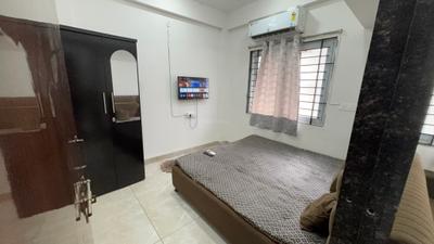Bedroom Image of 650 Sq.ft 1 BHK Builder Floor for rent in Vijay Nagar Indore for Rs. 17500