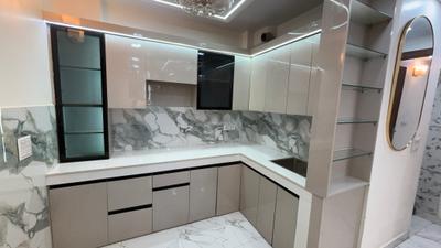 Kitchen Image of 750 Sq.ft 3 BHK Apartment / Flat for sale in Dwarka Mor New Delhi for Rs. 5800000