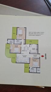 Floor Plan Image of 2500 Sq.ft 4 BHK Apartment / Flat for sale in Adore Arpanam 2 0, Sector 86 Faridabad for Rs. 25000000