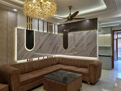 Living Room Image of 1350 Sq.ft 4 BHK Apartment / Flat for sale in Saarthi Lavish Homes by Saarthi Builders, Sector 15 Dwarka New Delhi for Rs. 11500000