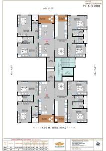 Floor Plan Image of 2950 Sq.ft 5 BHK Apartment / Flat for sale in Kotibhaskar Guruprasad Kunj, Prabhag 36 Pune for Rs. 56000000