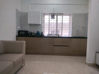 Living Room Image of 640 Sq.ft 1 BHK Apartment / Flat for rent in K R Puram Bengaluru for Rs. 28000