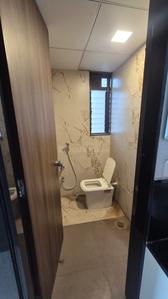 Bathroom Image of 1185 Sq.ft 2 BHK Apartment / Flat for rent in Madhav Elegance, Jahangir Pura Surat for Rs. 18000