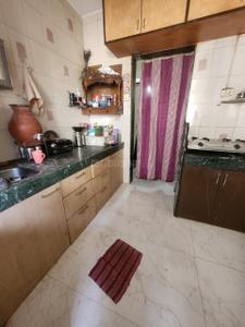 Kitchen Image of 650 Sq.ft 1 BHK Apartment / Flat for rent in Airoli Plaza, Airoli Navi Mumbai for Rs. 35000