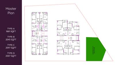 Image of 2045 Sq.ft 3 BHK Apartment / Flat for sale in Ambawadi, Ahmedabad for Rs. 14300000