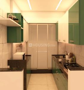 Kitchen Image of 890 Sq.ft 2 BHK Apartment / Flat for sale in Munish Emonics Tower, Vasai East Vasai for Rs. 5400000