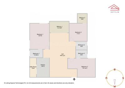 Image of 1700 Sq.ft 3 BHK Apartment / Flat for sale in Shriram Luxor by Shriram Properties, Tirumanahalli, Bengaluru for Rs. 21600000