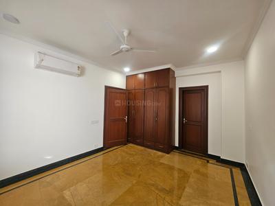 Bedroom Image of 4500 Sq.ft 3.5 BHK Builder Floor for rent in Gulmohar Park New Delhi for Rs. 260000