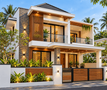 Building Image of 2000 Sq.ft 3 BHK Independent House for sale in Nellikunnu Thrissur for Rs. 11800000