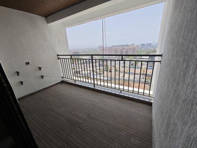 Balcony Image of 1321 Sq.ft 3 BHK Apartment / Flat for rent in Ceratec Presidential Towers, Ravet Pune for Rs. 29000