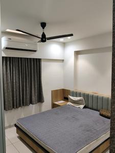 Bedroom Image of 1215 Sq.ft 2 BHK Apartment / Flat for rent in Orchid Blues, Shela Ahmedabad for Rs. 38500