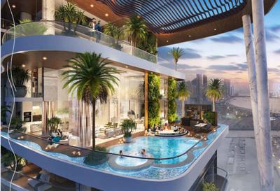 Image of 818 Sq.ft 1 BHK Apartment / Flat for sale in Damac Bay s Edge by Damac Properties, Dubai Harbour, Dubai for Rs. 88400000