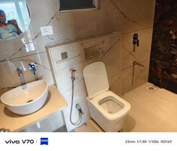 Bathroom Image of 913 Sq.ft 2 BHK Apartment / Flat for rent in Legacy Celestia, Wakad Pune for Rs. 36000