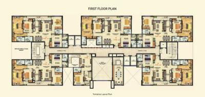 Floor Plan Image of 1485 Sq.ft 3 BHK Apartment / Flat for sale in Arjunganj Lucknow for Rs. 8800000