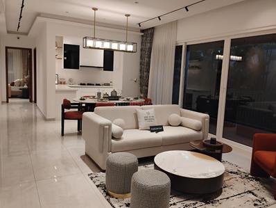Living Room Image of 1400 Sq.ft 3 BHK Apartment / Flat for sale in NBR Soul Of The Seasons Phase 2, Mullur Bengaluru for Rs. 16500000