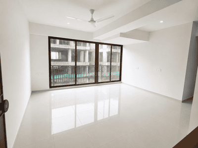 Living Room Image of 1575 Sq.ft 3 BHK Apartment / Flat for sale in Ratnamani Trident Elanzza, Vaishno Devi Circle Ahmedabad for Rs. 8350000