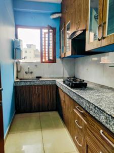 Kitchen Image of 1650 Sq.ft 2 BHK Builder Floor for rent in Sector 52 Gurgaon for Rs. 40000