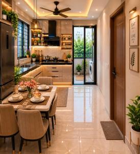 Kitchen Image of 760 Sq.ft 2 BHK Builder Floor for sale in Yewalewadi Pune for Rs. 2500000