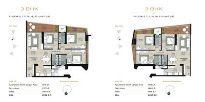 Image of 2288 Sq.ft 3 BHK Apartment / Flat for sale in Patia, Bhubaneswar for Rs. 19500021