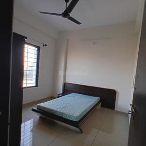 Bedroom Image of 727 Sq.ft 3 BHK Apartment / Flat for rent in Nirmaan One, New Gotri Vadodara for Rs. 22000