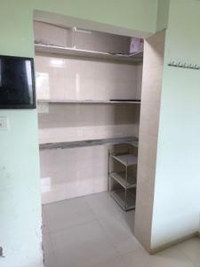 Kitchen Image of 666 Sq.ft 1 BHK Apartment / Flat for rent in Kalp Capitol Flora And Capitol Icon 2, Sargasan Gandhinagar for Rs. 20000