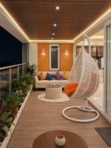 Balcony Image of 2200 Sq.ft 4 BHK Apartment / Flat for sale in W 57, Wakad Pune for Rs. 31000000
