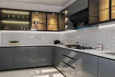 Kitchen Image of 1107 Sq.ft 2 BHK Apartment / Flat for sale in Provident Bayscape, Kelambakkam Chennai for Rs. 8100000