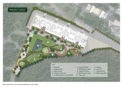 Image of 1110 Sq.ft 2 BHK Apartment / Flat for sale in Bramhacorp Sun Valley Phase 1, Bavdhan, Pune for Rs. 9300000