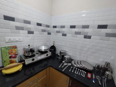 Kitchen Image of 550 Sq.ft 1 BHK Builder Floor for rent in Kudlu Gate Bengaluru for Rs. 21000
