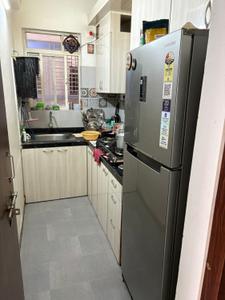 Kitchen Image of 1250 Sq.ft 2 BHK Builder Floor for rent in New Town Kolkata for Rs. 23000