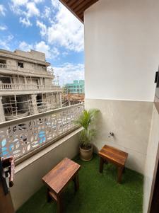 Balcony Image of 750 Sq.ft 1 BHK Builder Floor for rent in Scheme No 114 Indore for Rs. 21000