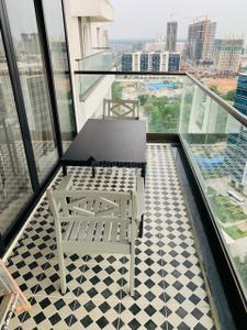 Balcony Image of 4000 Sq.ft 4 BHK Apartment / Flat for rent in Vasavi GP Trends, Financial District Hyderabad for Rs. 150000