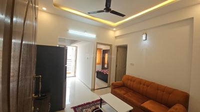 Living Room Image of 1000 Sq.ft 1 BHK Apartment / Flat for rent in Koramangala Bengaluru for Rs. 29000