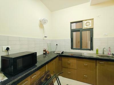 Kitchen Image of 1180 Sq.ft 3 BHK Apartment / Flat for rent in Unimark Lakewood Estate, New Garia Kolkata for Rs. 45000