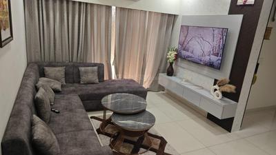 Hall Image of 1000 Sq.ft 3 BHK Apartment / Flat for rent in Adani Amogha, Shantigram Ahmedabad for Rs. 42000