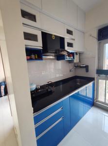 Kitchen Image of 577 Sq.ft 1 BHK Apartment / Flat for sale in Vijay Orovia, Hiranandani Estate Thane for Rs. 7400000
