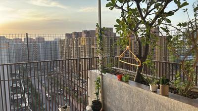 Balcony Image of 1450 Sq.ft 3 BHK Penthouse for sale in Flora Ixora, Bopal Ahmedabad for Rs. 15500000