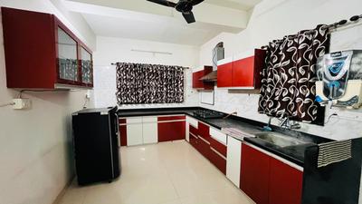 Kitchen Image of 1440 Sq.ft 4 BHK Independent House for rent in Satyamev Strawberry, Kudasan Gandhinagar for Rs. 36000