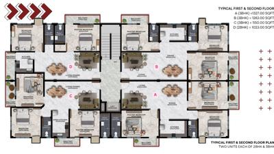Image of 1036 Sq.ft 2 BHK Apartment / Flat for sale in Lokhra, Guwahati for Rs. 4732000