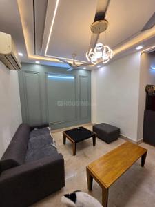 Living Room Image of 450 Sq.ft 1 BHK Builder Floor for rent in Rajouri Garden New Delhi for Rs. 25000
