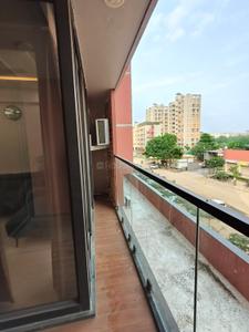 Balcony Image of 2000 Sq.ft 3 BHK Apartment / Flat for rent in Shikshapatri Sky Park, Sargasan Gandhinagar for Rs. 35000