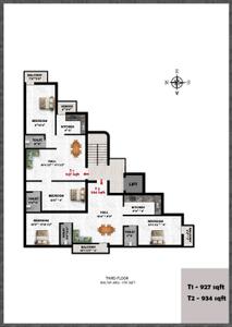 Image of 469 Sq.ft 1 BHK Apartment / Flat for sale in Surapet, Chennai for Rs. 3236100