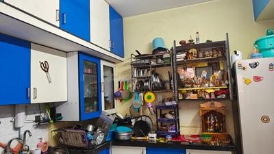 Kitchen Image of 1320 Sq.ft 3 BHK Apartment / Flat for rent in Laxmi Global Meadows, Mailasandra Bengaluru for Rs. 40000