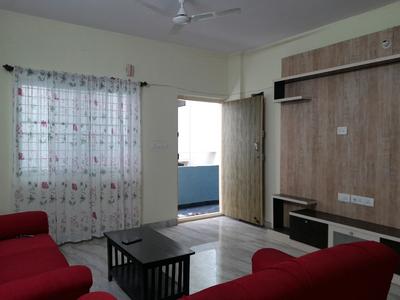 Living Room Image of 1250 Sq.ft 2 BHK Apartment / Flat for rent in Akshay, Mahadevapura Bengaluru for Rs. 33000