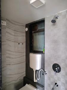 Common Bathroom One Image of 700 Sq.ft 1 BHK Apartment / Flat for rent in JVM Sarvam, Kasarvadavali Thane for Rs. 16004