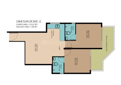Image of 800 Sq.ft 2 BHK Apartment / Flat for sale in Pyramid Urban Homes 2, Sector 86, Gurgaon for Rs. 6000000